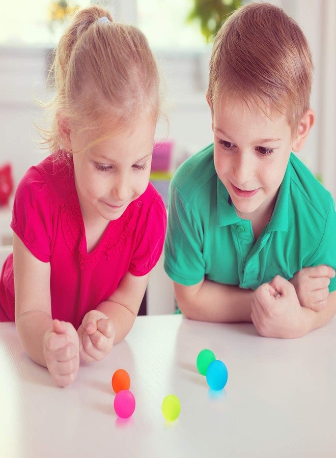 Firstly Crazy Bouncy Jumping Balls Set 32 mm Birthday Return Gift Indoor Outdoor Games for Kids (20 Crazy Ball) Multi Color|Mini Neon Balls - Image 3